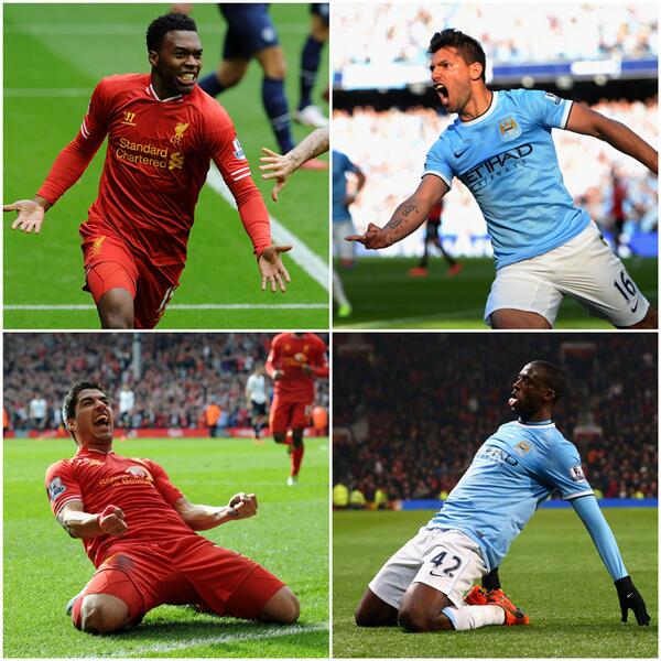 English Premier League, Liverpool, MAnchester City, Luis Suarez, Sergio Aguero